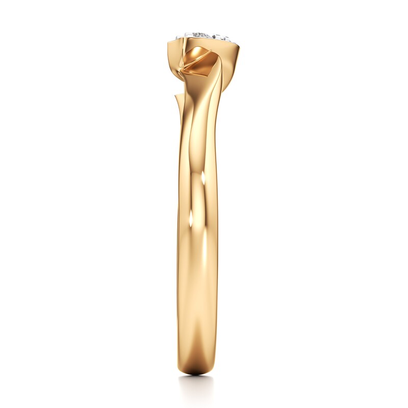 Main Image 3 of J'Lure Lab-Grown Diamond Wedding Band 1/10 ct tw 18K Yellow Gold