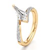 Thumbnail Image 4 of J'Lure Kite Step-Cut Lab-Created Diamond Bypass Engagement Ring 1-3/8 ct tw 18K Yellow Gold