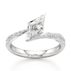 Thumbnail Image 1 of J'Lure Lozenge Step-Cut Lab-Grown Diamond Bypass Engagement Ring 1-3/8 ct tw 18K White Gold