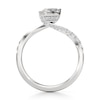 Thumbnail Image 2 of J'Lure Lozenge Step-Cut Lab-Grown Diamond Bypass Engagement Ring 1-3/8 ct tw 18K White Gold