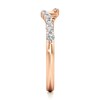 Thumbnail Image 3 of J'Lure Lab-Grown Diamond Contour Wedding Band 1/4 ct tw 18K Rose Gold