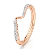Thumbnail Image 4 of J'Lure Lab-Grown Diamond Contour Wedding Band 1/4 ct tw 18K Rose Gold