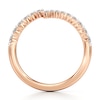 Thumbnail Image 2 of J'Lure Lab-Grown Diamond Contour Wedding Band 3/8 ct tw 18K Rose Gold