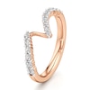 Thumbnail Image 4 of J'Lure Lab-Grown Diamond Contour Wedding Band 3/8 ct tw 18K Rose Gold