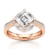 Thumbnail Image 1 of J'Lure Carre Step-Cut Lab-Grown Diamond Engagement Ring 3 ct tw 18K Rose Gold