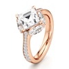 Thumbnail Image 4 of J'Lure Carre Step-Cut Lab-Grown Diamond Engagement Ring 3 ct tw 18K Rose Gold