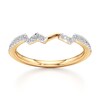 Thumbnail Image 1 of J'Lure Lab-Grown Diamond Angled Contour Wedding Band 1/6 ct tw 18K Yellow Gold