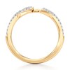 Thumbnail Image 2 of J'Lure Lab-Grown Diamond Angled Contour Wedding Band 1/6 ct tw 18K Yellow Gold