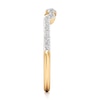 Thumbnail Image 3 of J'Lure Lab-Grown Diamond Angled Contour Wedding Band 1/6 ct tw 18K Yellow Gold