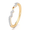 Thumbnail Image 4 of J'Lure Lab-Grown Diamond Angled Contour Wedding Band 1/6 ct tw 18K Yellow Gold