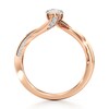 Thumbnail Image 2 of J'Lure Moval Old-Cut Lab-Grown Diamond Bypass Engagement Ring 1-1/6 ct tw 18K Rose Gold