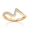 Thumbnail Image 1 of J'Lure Lab-Grown Diamond Contour Wedding Band 1/6 ct tw 18K Yellow Gold