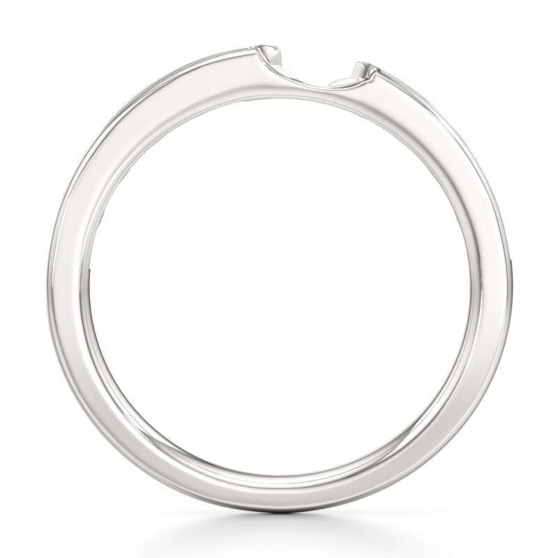 Main Image 2 of J'Lure Baguette-Cut Lab-Grown Diamond Contour Wedding Band 3/8 ct tw 18K White Gold