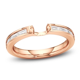 J'Lure Baguette-Cut Lab-Grown Diamond Contour Wedding Band 3/8 ct tw 18K Rose Gold