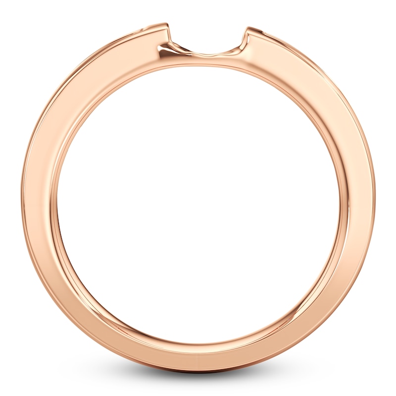 Main Image 2 of J'Lure Baguette-Cut Lab-Grown Diamond Contour Wedding Band 3/8 ct tw 18K Rose Gold
