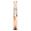 Thumbnail Image 3 of J'Lure Baguette-Cut Lab-Grown Diamond Contour Wedding Band 3/8 ct tw 18K Rose Gold