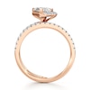 Thumbnail Image 2 of J'Lure Imperial-Emerald Step-Cut Lab-Grown Diamond Spiral Engagement Ring 1-3/8 ct tw 18K Rose Gold