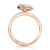 Thumbnail Image 2 of J'Lure Lozenge Step-Cut Lab-Grown Diamond Spiral Engagement Ring 1-3/8 ct tw 18K Rose Gold