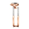 Thumbnail Image 3 of J'Lure Lozenge Step-Cut Lab-Grown Diamond Spiral Engagement Ring 1-3/8 ct tw 18K Rose Gold