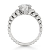 Thumbnail Image 2 of J'Lure Leaf Step-Cut Lab-Grown Diamond Engagement Ring 3-1/2 ct tw 18K White Gold