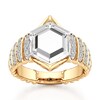 Thumbnail Image 1 of J'Lure Hexagon Portrait-Cut Lab-Grown Diamond Engagement Ring 3-3/8 ct tw 18K Yellow Gold