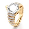 Thumbnail Image 4 of J'Lure Hexagon Portrait-Cut Lab-Grown Diamond Engagement Ring 3-3/8 ct tw 18K Yellow Gold
