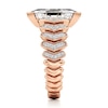 Thumbnail Image 3 of J'Lure Lozenge Step-Cut Lab-Grown Diamond Engagement Ring 2-3/8 ct tw 18K Rose Gold