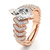 Thumbnail Image 4 of J'Lure Lozenge Step-Cut Lab-Grown Diamond Engagement Ring 2-3/8 ct tw 18K Rose Gold