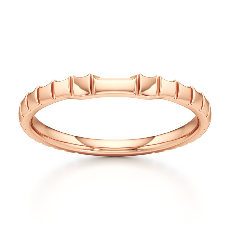 Main Image 1 of J'Lure Contour Wedding Band 18K Rose Gold