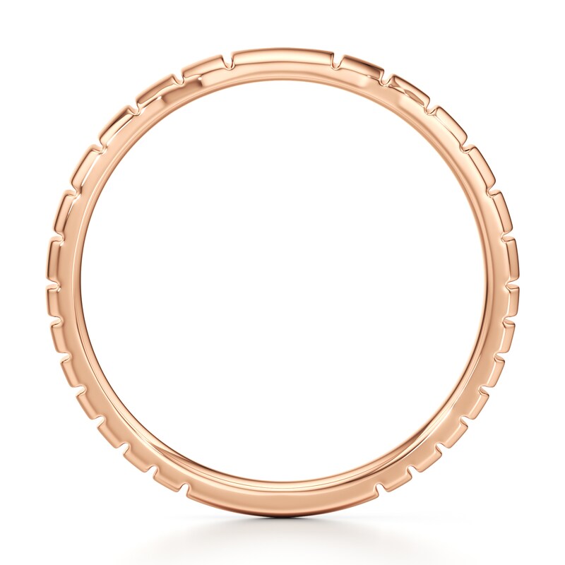 Main Image 2 of J'Lure Contour Wedding Band 18K Rose Gold