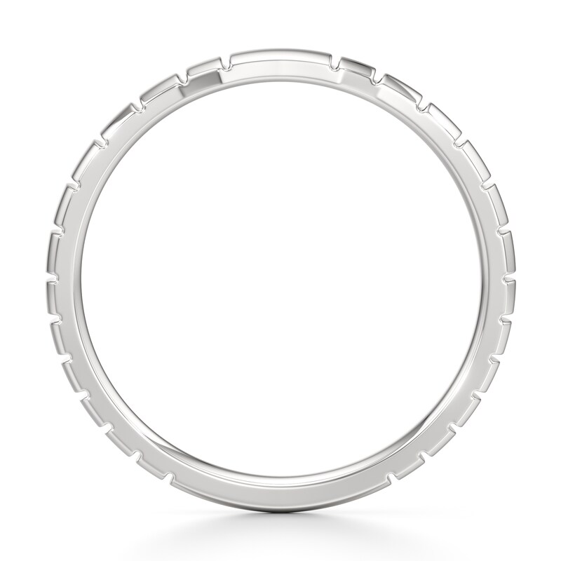 Main Image 2 of J'Lure Contour Wedding Band 18K White Gold