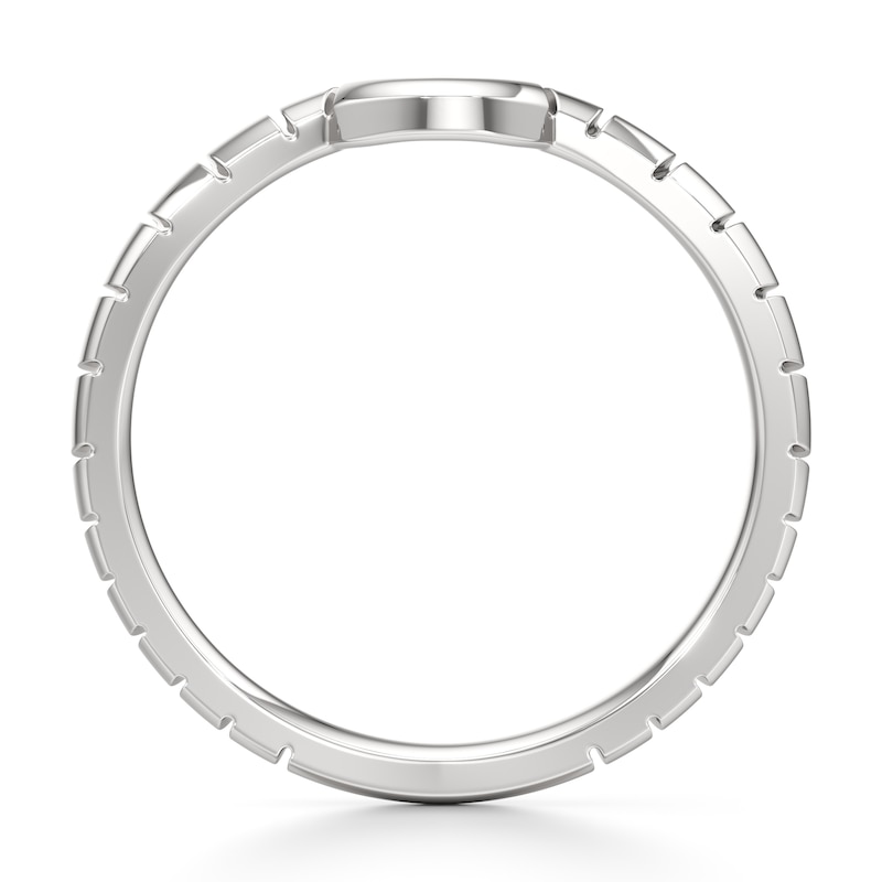 Main Image 2 of J'Lure Contour Wedding Band 18K White Gold