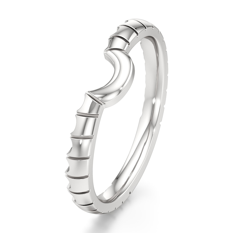 Main Image 4 of J'Lure Contour Wedding Band 18K White Gold