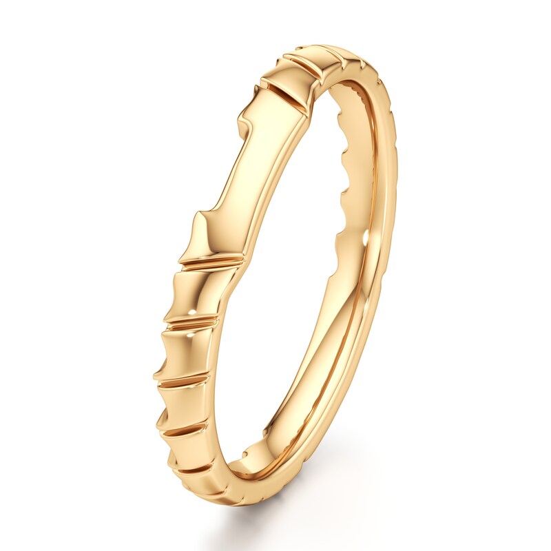 Main Image 4 of J'Lure Contour Wedding Band 18K Yellow Gold