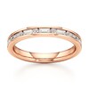 Thumbnail Image 1 of J'Lure Baguette & Round-Cut Lab-Grown Diamond Wedding Band 3/8 ct tw 18K Rose Gold