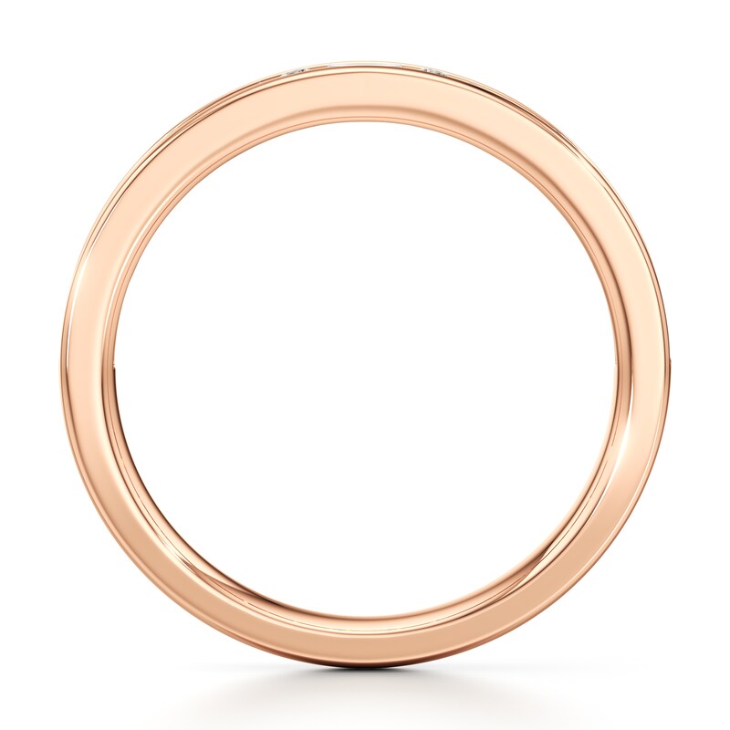 Main Image 2 of J'Lure Baguette & Round-Cut Lab-Grown Diamond Wedding Band 3/8 ct tw 18K Rose Gold