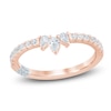 Thumbnail Image 1 of Pnina Tornai Pear-Shaped & Round-Cut Diamond Contour Anniversary Ring 3/8 ct tw 14K Rose Gold