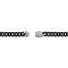Thumbnail Image 4 of Men's Matte Cuban Curb Chain Bracelet 10mm Stainless Steel & Black Ion Plating 8.5"