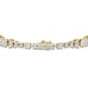 Thumbnail Image 3 of J'Lure Imperial Emerald Step-Cut & Multi-Shape Lab-Grown Diamond Bracelet 8-7/8 ct tw 14K Yellow Gold 7"
