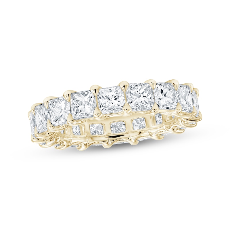 Main Image 1 of Princess-Cut Lab-Grown Diamond Eternity Band 4-7/8 - 6-1/3 ct tw 14K Yellow Gold