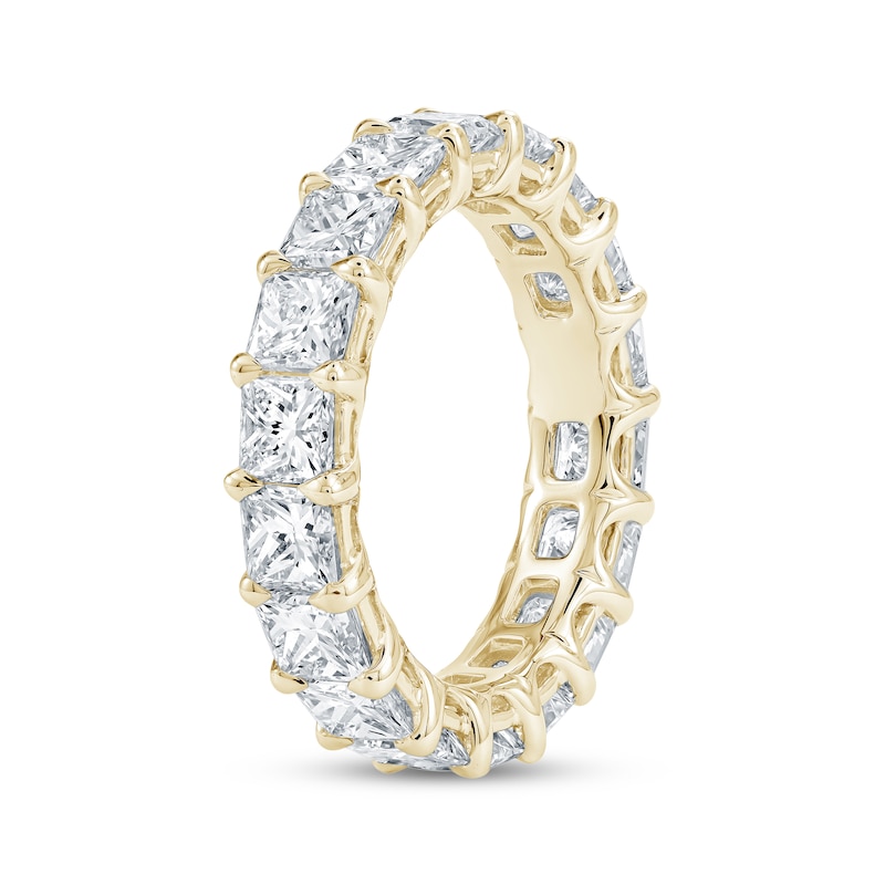 Main Image 2 of Princess-Cut Lab-Grown Diamond Eternity Band 4-7/8 - 6-1/3 ct tw 14K Yellow Gold