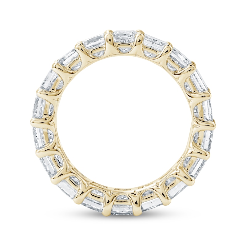 Main Image 3 of Princess-Cut Lab-Grown Diamond Eternity Band 4-7/8 - 6-1/3 ct tw 14K Yellow Gold