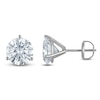 Thumbnail Image 1 of Round-Cut Lab-Grown Diamond Solitaire Stud Earrings 5 ct tw 18K White Gold (VS2/F)