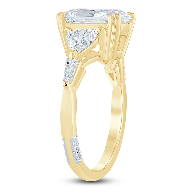 Main Image 2 of Pnina Tornai Radiant-Cut Lab-Grown Diamond Engagement Ring 3-1/2 ct tw 14K Yellow Gold
