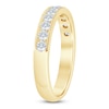 Thumbnail Image 2 of Certified Diamond Channel-Set Milgrain Anniversary Ring 1 ct tw 14K Yellow Gold