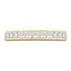 Thumbnail Image 3 of Certified Diamond Channel-Set Milgrain Anniversary Ring 1 ct tw 14K Yellow Gold