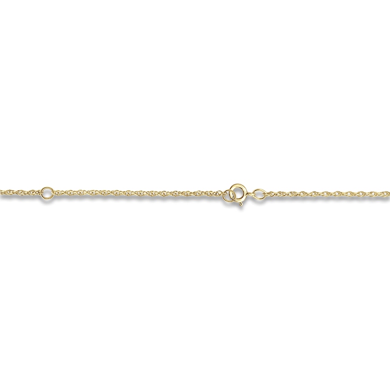 Main Image 3 of Initial & Name Necklace 10K Yellow Gold 18"