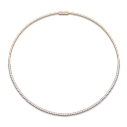 Jared Signature Lab-Grown Diamond Tennis Necklace 3 ct tw 14K Yellow Gold 17"
