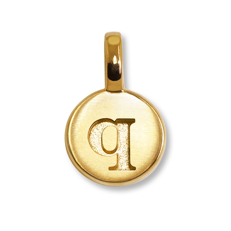 Alex Woo Charm Letter Q 14K Yellow Gold