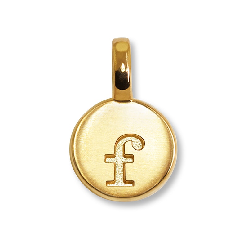 Main Image 1 of Alex Woo Charm Letter F 14K Yellow Gold